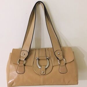 Leather Baguette Shoulder Bag